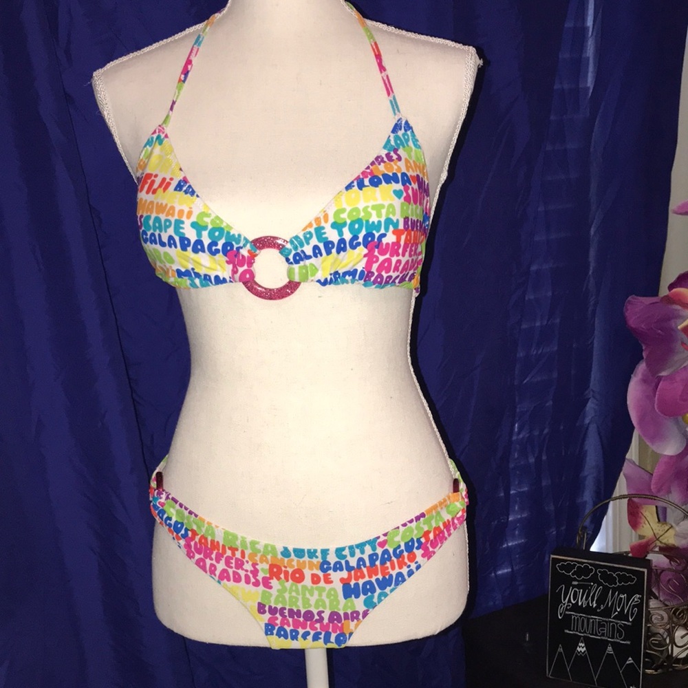 Multi color Sparkle Bikini